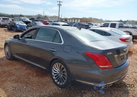 2018 Genesis G90 5.0 Ultimate z USA, uszkodzony, nr VIN KMHG54JH6JU041539